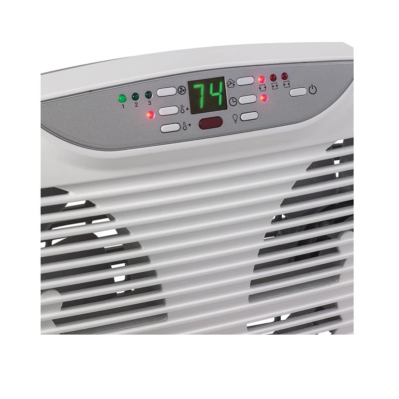 Lasko Electrically Reversible Twin Window Fan with Remote Control, W09550