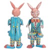 Rabbit Clockwork Toy Retro Metal Swinging Drumming Rabbit Wind Up