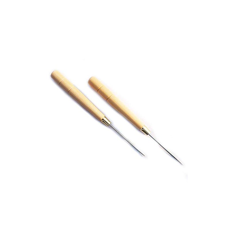 HAND ® Wooden Handle Clickers Awl 15cm Pack of 2