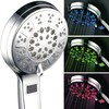 Hotel Spa 3 Colors LED Hand Shower with Temperature Display,
