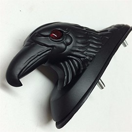 XKMT-Aftermarket front fender eagle head with red eyes aluminum Black 65mm Ornament See description Compatible With detail [B013JOY0OU]