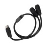 DIN 4PIN to 2DIN 4PIN Adapter Cable Professional Male to