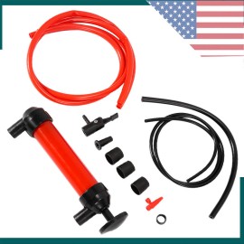 Gearzaar Oil Fluid Extractor Fill Pump Fluid Syringe Pump Manual Suction Vacuum Transfer