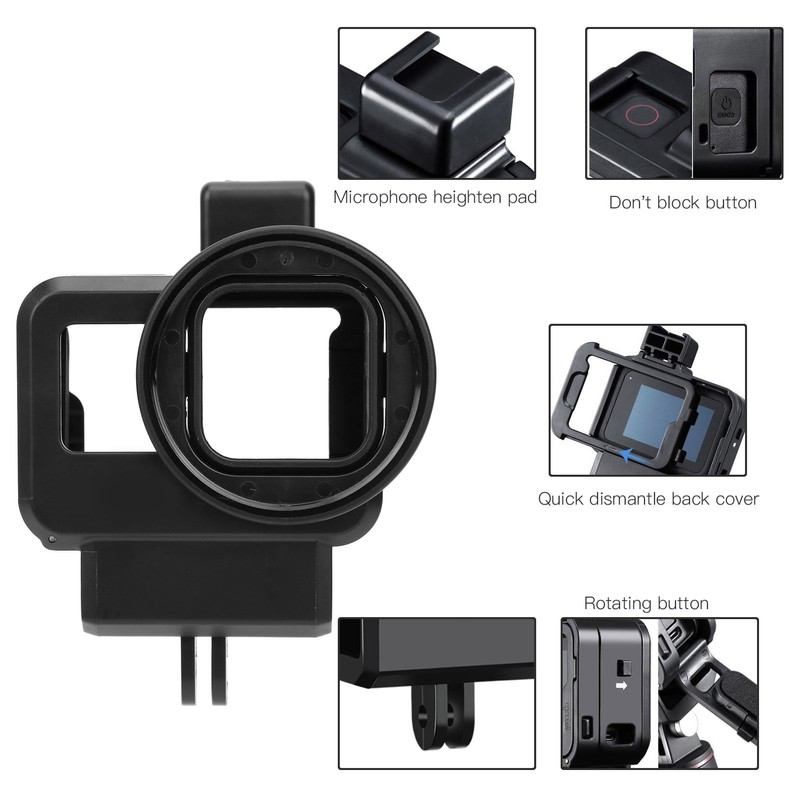 Ulanzi G8-9 Sports Camera Cage Protection Frame Vlog Extension Microphone