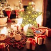 Christmas Star Tree Topper, Warm Star Lighted Xmas Tree Toppers