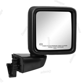Dexepe Passenger Side Mirror Assembly Compatible with Jeep Wrangler JL 2018-2021 Gladiator JT 2020-2023 Rear View Mirror with Heated, Power Adjustable Replace 68281890AE, CH1321450 (Right, 5 Pin)