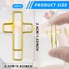 50 PCS Gold Cross Bible Paper Clips - Dual-Purpose Journaling
