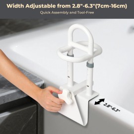 Enterity Bathtub Helper for Elderly Tub Rails for Elderly Adults Safety Bathtub Grab Bars
