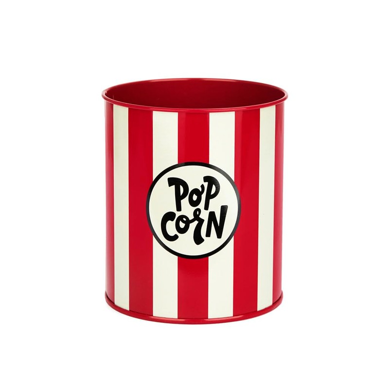 balvi Pen Holder Popcorn Colour Red and Beige Metal