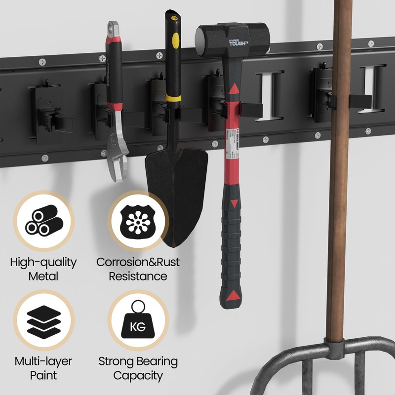MooxHAI 6 Pack E Track Tool Holder,Enclosed Trailer Accessories for