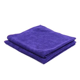 Sourcingmap 2pcs 40 x 40cm 300GSM Microfiber Car Drying Washing Towel Purple