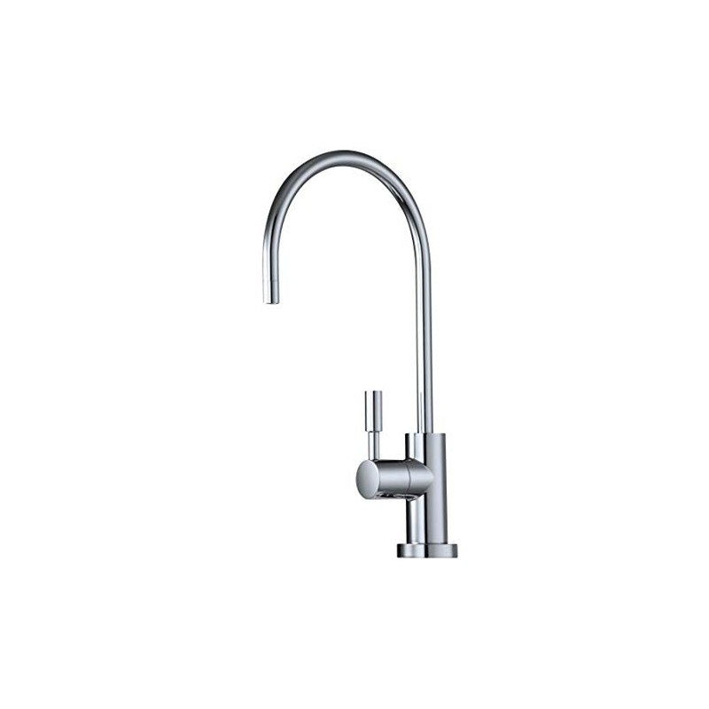 Drinking Water Filter Tap, Chrome Swan Neck Modern European Style.