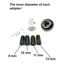 Real Carbon Fiber Aluminum Shift Knob Manual Transmission Aluminum Gear Shift Knob/Buttonless Automatic Manual Shift Knobs/Universal Gear Shift Knob with 4 Adapters