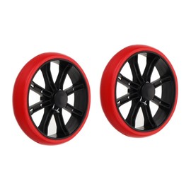 DIYEAH 2 Stück Radzubehör, Korbzubehör, Ersatz für Korbrad, Einkaufswagenräder, Einkaufswagen, Einkaufswagen, Ersatz der Räder des Einkaufswagens, Edelstahl