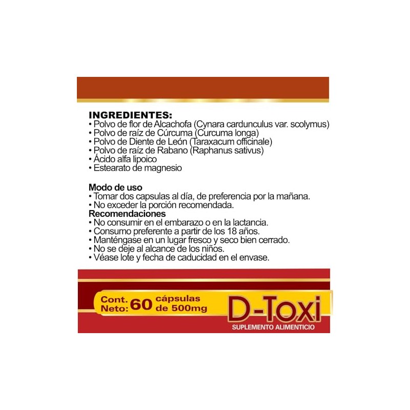 Suplemento para Higado | 100% natural | Frasco de 60