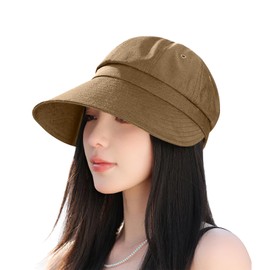 SIVAN Women's UV Protection Hat, Ultra Lightweight, Cool, Breathable, Moisture Absorbent, UPF 50+ (Certified), 3.7 inches (9.5 cm), Ultra Wide Brim Size Adjustable, Sun Visor, Hat, Sunscreen Hat