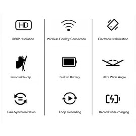 Pet Collar Video Record Camera, 1080P Photo 2128P Shooting, 170° Wide Angle, Wireless Fidelity App Playback, Type C Card Reader, Small Lightweight Design, Suitable for Cycling