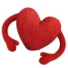 Red Heart Pillow Cartoon Plush Soft Comfortable Heart Shaped Pillow