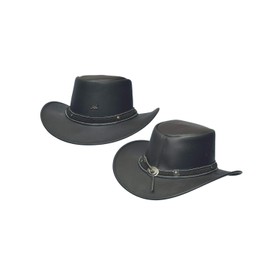 AK Leather Hats Bush & Safari Hats, Hand Crafted, Western/Cowboy/Outback/Australian/Style with Band for Men & Women AKRS-4001 (Brown, XXL)