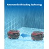 Cordless Robotic Pool Cleaner for Flat Bottom Pools - 90Min