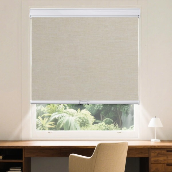 SILKVERSE Roller Window Shades Free-Stop Cordless Blackout Blinds, Thermal Insulated