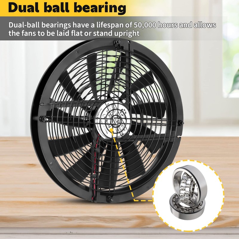 SXDOOL 250mm 25cm 10" Large Air Flow Cooling Fan,250X30mm AC