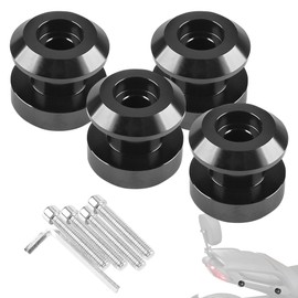 BAKAFOH 4Pcs Sissy Bar Stock Rear Backrest Passenger Grab Handles Mounting Spools Docking Hardware Replacement Kit For Can Am Spyder F3 F3-S F3-T F3-L Aluminum Bungee Buttons Accessories