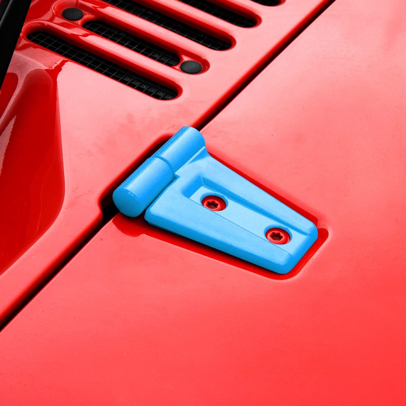 CheroCar for JK Hood Hinge Cover Exterior Decoration Kits Accessories