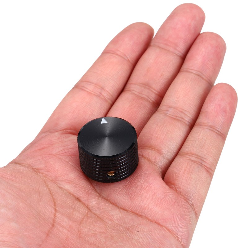 sourcing map 2 Pcs Aluminium Potentiometer Knobs, 1/4" (6.35mm) Universal