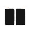 10Pcs TENS Unit Replacement Pads Rectangular Reusable Electrode Patches for