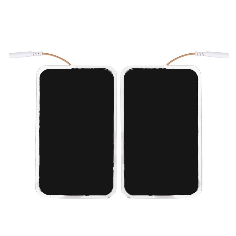10Pcs TENS Unit Replacement Pads Rectangular Reusable Electrode Patches for