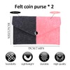 SGERUFZ 2 Pcs Leather Money Envelopes, Banknote Storage, Reusable Wallet,