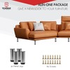 6 inch / 15cm Metal Furniture Legs, Tchosuz Pack of