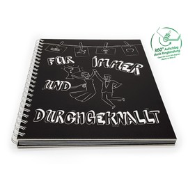 familiawedding Das Crazy Wedding Guest Book in DIN A4 A Really Bad Wedding Guest Book with Crazy Questions to Fill In