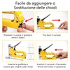 Tutee Stapler for Wood, 3-in-1 Box with 300 Nails, Suitable