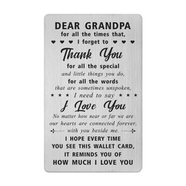 Suoegigs My Grandpa Gifts from Grandchild, Grandpa Fathers Day Birthday Gifts Cards Christmas Gift for Grandfather, Best Grandpa Thanksgiving Gifts