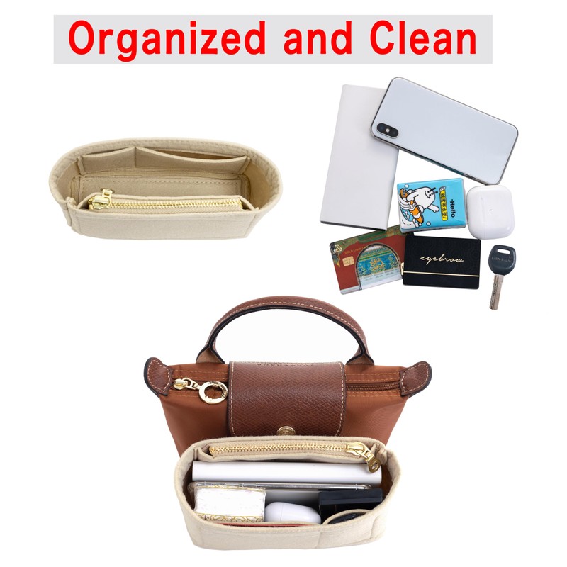 ATSEKTZ Mini Bag Organizer For Longchamp Small Tote Bag -
