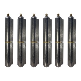 Sidco Supply 6” Weldable Bullet Hinges – Heavy Duty Barrel Hinges – Weld On Gate Hinges – Weld On Door Hinges – Weld BBQ Smoker Hinges – 6.24 Inch x .979 Inch – Heavy Duty Teardrop Hinges with Zerk