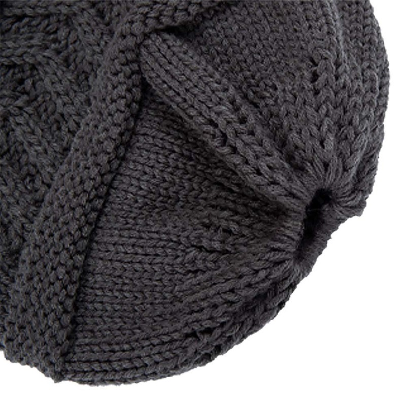 Rosoz 2 Pack Ponytail Beanie for Women,Winter Warm Beanie Tail