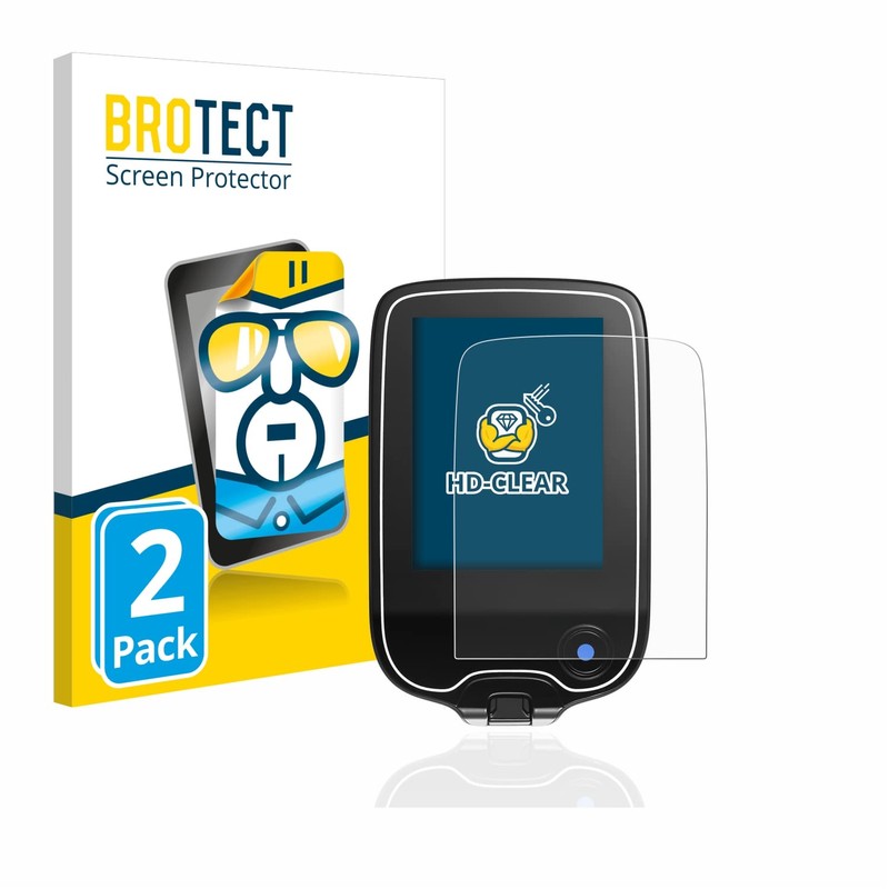 brotect 2-Pack Screen Protector for Freestyle Libre 3 - HD-Clear