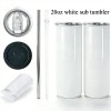 Tumbler 20oz for Sublimation with Straw and Box Sublimation Blanks