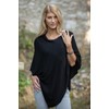 styleBREAKER 08010042 Women's Fine Knit Poncho in Plain Colour, Slightly