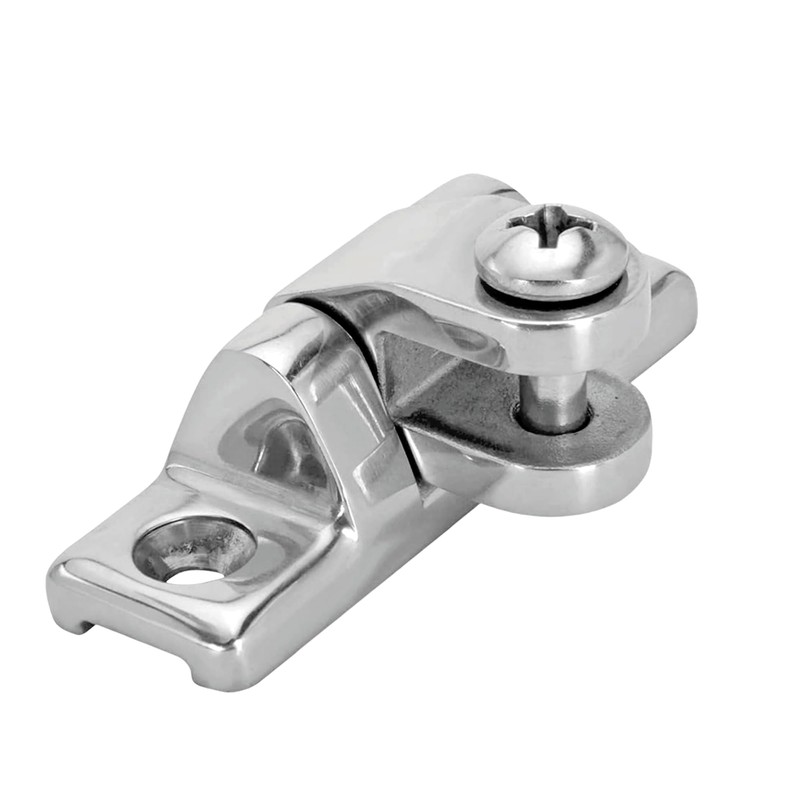 HAIWEN Pair of Stainless Steel 316 Swivel Bimini Top Deck