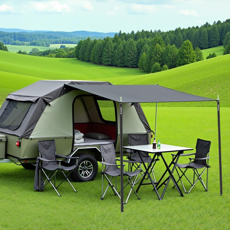 Tent Poles for Tarp, AVOFOREST Camping Tent Tarps Poles Adjustable