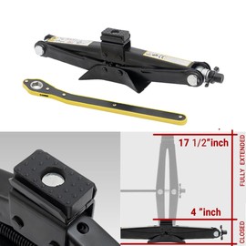 Modern Spare Tire Changing Kit for Honda Accord – Proprietary Scissor Jack Design with Honda-Specific Jack Head & High-Leverage Cross-Wrench System for Easy Storage