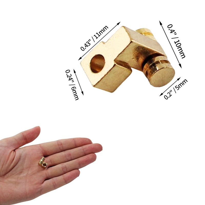 Jersvimc 2 Pcs Guitar Roller String Tree, Gold String Tree