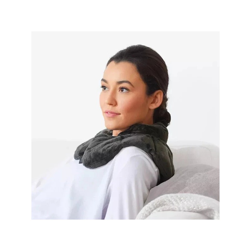 Sharper Image Heated Neck and Shoulder Wrap: Sharper Image Gray