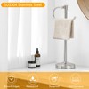 BESy 17 Inch Brushed Nickel Stand Towel Bar Hanger Hand