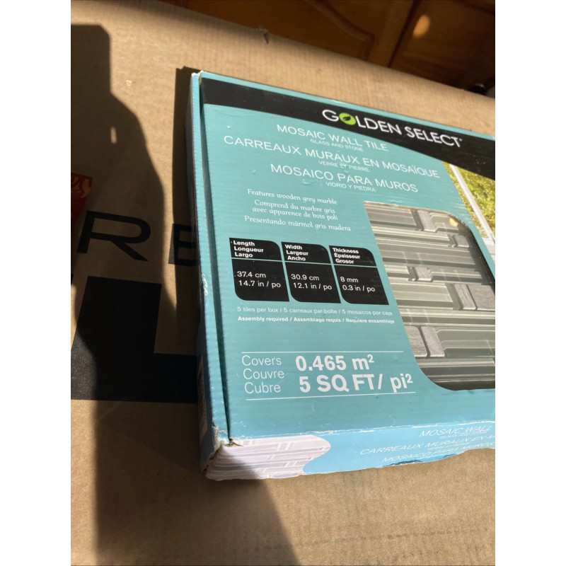 Golden Select Sierra glass and stone mosaic wall tiles 5