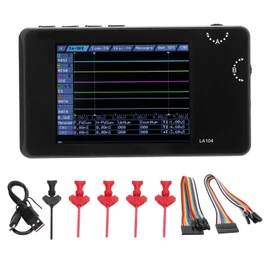 Portable Logic Analyzer 4 Channel Programmable Handheld Logic Analyzer Device with 2.8in TFT Display Screen
